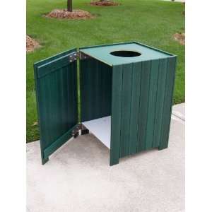  20 Gallon Standard Square Receptacle with Slats 