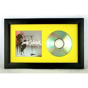   CD display frame Black w/ Yellow mat for CD & Cover Art Home