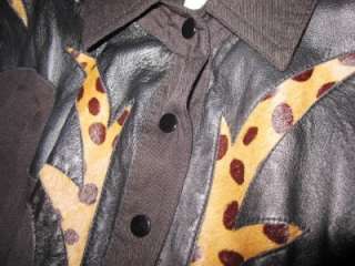 80s Vtg Goth Cat Woman Jumpsuit, Leather Leopard Fur MC Hammer Outfit 
