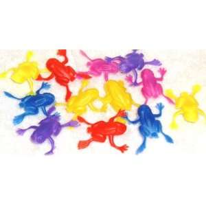  144 Pack 2 Jumping Frogs, Plastic Party Favors, Assorted 