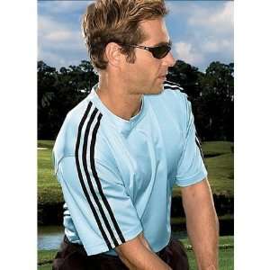  Adidas ClimaLite Mens 3 Stripes Golf T Shirt Sports 