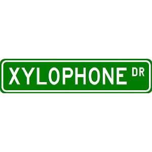 XYLOPHONE Street Sign ~ Custom Aluminum Street Signs  