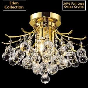   3015G Ceiling Light Solid Brass Lead Oxide Crystal