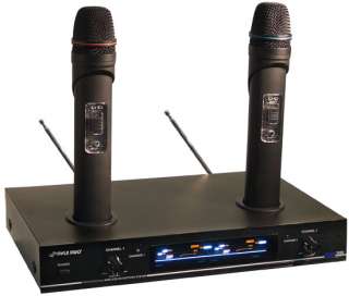 Pyle 2 Channel VHF Wireless Microphone System PDWM3000 068888874625 