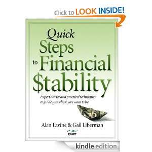 Quick Steps to Financial Stability Alan Lavine, Gail Liberman  