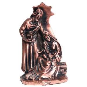  Glory of Jesus with Mother Mary and Joseph Statue   Copper 