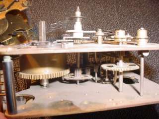 Vintage Brass Hamilton Hermle Clock Movement Repair Parts / Steam Punk 