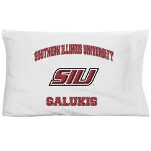  NCAA Southern Illinois Salukis White Traditional Pillow 