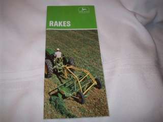 1968 John Deere 640 650 567 Hay Rake Brochure,Nice  