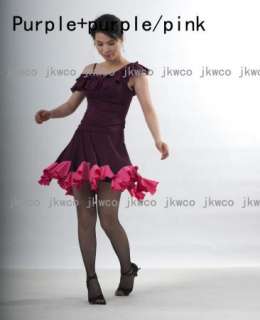   salsa rumba tango ballroom dance dress + top dance costume  