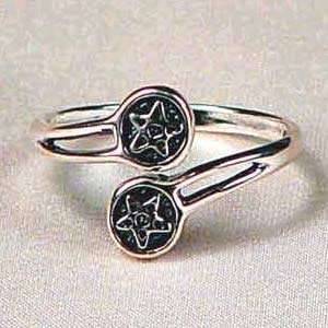  Double Star Ring Adjustable 