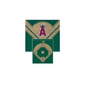 MLB Diamond Fleece Blanket/Throw Los Angeles Angels   Team Sports Fan 