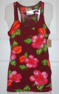 NWT Hollister womens junior floral tank top shirt S M L  