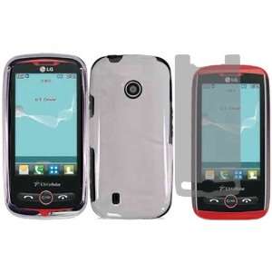  Clear Hard Case Cover+LCD Screen Protector for LG Beacon 