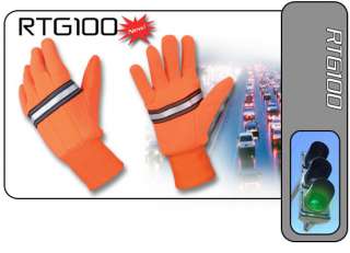 HATCH RTG100 REFLECTIVE Crossing Guard ORANGE Gloves  
