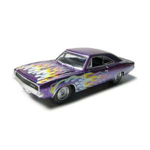  1968 Dodge Charger R/T 1/24 Purple w/Flames Toys & Games