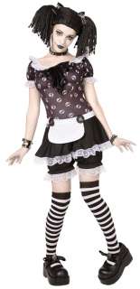 WOMENS GOTHIC RAG DOLL COSTUME BLOOMERS WIG LF5130  