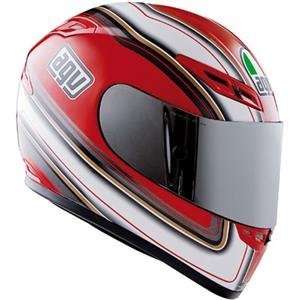  AGV GP Tech Multi Stripes Helmet   2X Large/White/Red 