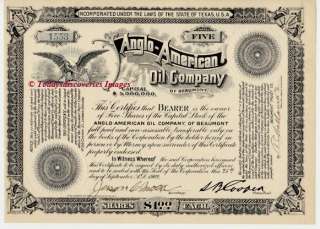 Anglo American Oil Company of Beaumont (TX) 1902  