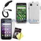 Smoke Hard Shell Cover Skin Case+Film+Car Charger for Samsung Galaxy S 