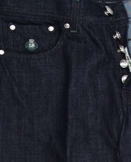 New $325 Borrelli Denim Blue Jeans 33/49  