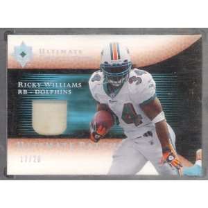  2005 Ultimate Collection Ricky Williams Game Used Jersey 