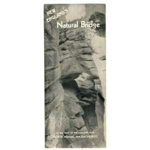 New England Natural Bridge Brochure 1950s Mohawk Trail North Adams 