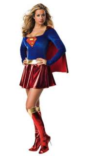 Super Hero Woman Supergirl Ladies Fancy Dress Costume  