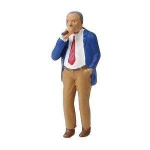  Model Power O Scale Man Smoking Cigar   Painted Lighted 
