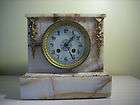   MARTI MEDALLE D’ARGENT BRASS & GLASS MANTLE CLOCK DATED 1889  