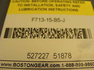 3867 NEW Boston Gear F716 15 B5 J Right Angle Gearbox  