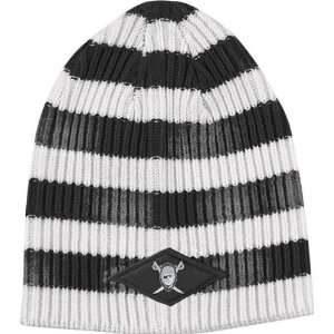  Oakland Raiders Lifestyle Cuffless Striped Knit Hat 