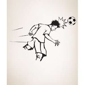  Vinyl Wall Decal Sticker Soccer Football Player Hit 