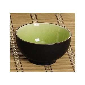 Japanese Style 4.75 Rice Bowl Golden Green  Kitchen 