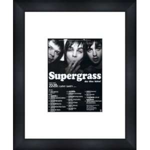  SUPERGRASS UK Tour 2004   Custom Framed Original Ad 