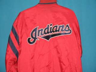 CLEVELAND INDIANS By Mirage Red/Blue Warm Up Jacket XL  