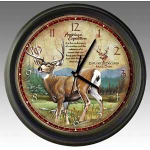  American Expedition Wall Clock Mule Deer
