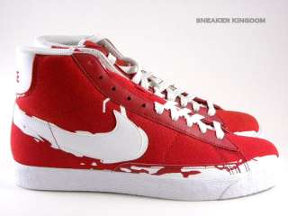 Nike Blazer Mid Brooklyn Red/White Suede Dunk Men Shoes  