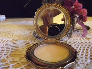 VINTAGE MAKEUP COMPACT STRATTON ENGLAND ROSE COMPACT VG  