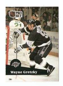 1991 92 Wayne Gretzky Pro Set Hockey Trading Card  
