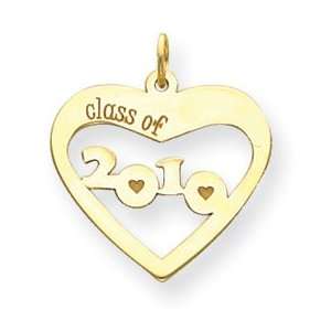  14k Class of 2010 Heart Cut Out Jewelry