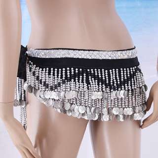 Belly Dance Costumes Hip Scarf with Sequins Beads H2653  