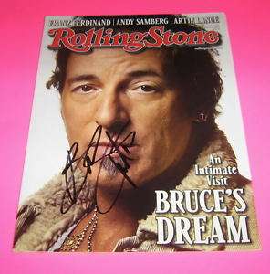 BRUCE SPRINGSTEEN AUTHENTIC SIGNED ROLLING STONE PROOF  