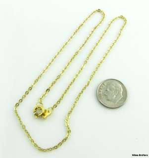   CHAIN NECKLACE   Solid 18k Yellow Gold Heart Tag Estate 16.25  