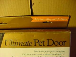 NEW PETSAFE ULTIMATE PET DOOR MEDIUM DOG DOOR 8 X 11 1/2 MODEL PPDM 