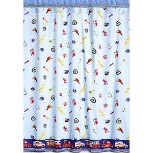  Heroes Kids Shower Curtain by Olive Kids