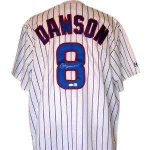  Andre Dawson Chicago Cubs Autographed Majestic Home/White 
