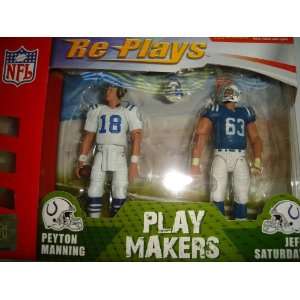  Re Plays NFL 2 Pack Indianapolis Colts Peyton Manning and Jeff 