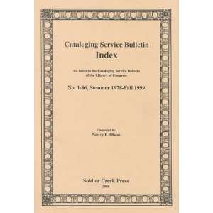  Cataloging Service Bulletin Index An Index to the Cataloging 