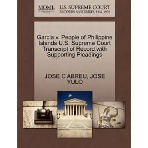 Garcia v. People of Philippine Islands U.S. Supreme Court Transcript 